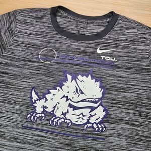 TCU Horned Frogs Nike Dri-FIT T-Shirt Women's Size XL Gray Athletic‎ Tee